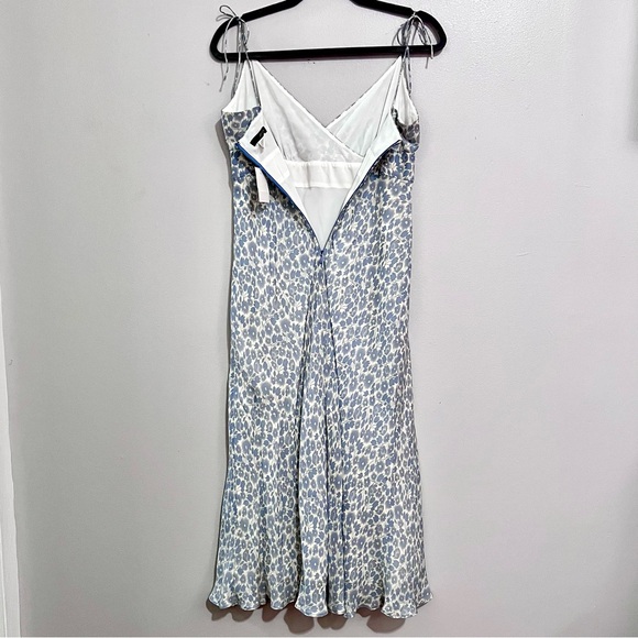 NWT J.Crew Powder Blue 100% Silk Floral Spaghetti Strap Sundress MSRP$128 - Picture 13 of 16